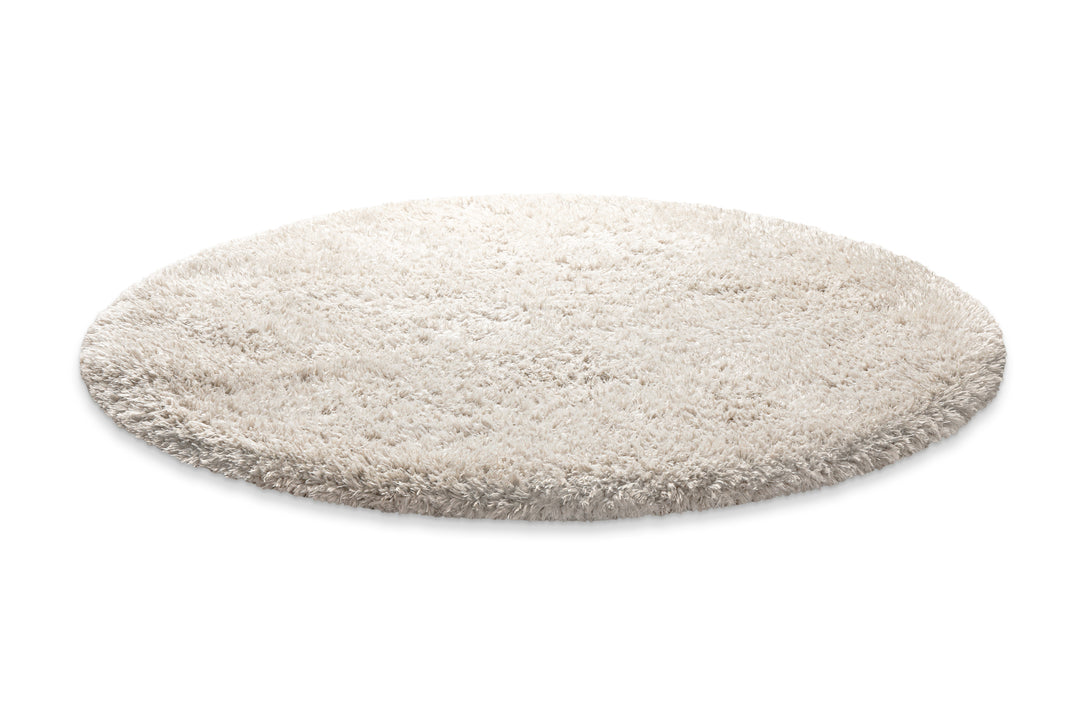 Nachhaltiger Teppich Rund Creme Beige soft & weich "Matteo" Homie Living