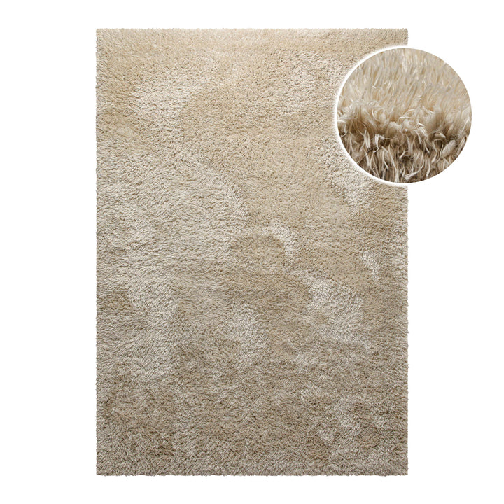 Nachhaltiger Teppich Sand Braun soft & weich "Matteo" Homie Living