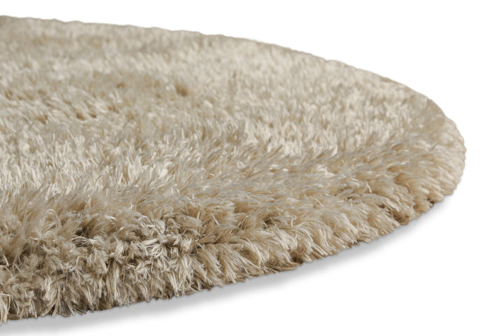 Nachhaltiger Teppich Rund Sand Braun soft & weich "Matteo" Homie Living
