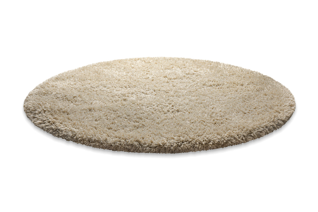 Nachhaltiger Teppich Rund Sand Braun soft & weich "Matteo" Homie Living
