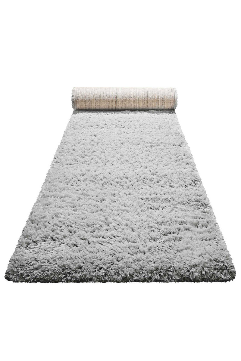 Nachhaltiger Teppich Grau Silber soft & weich » Matteo « Homie Living