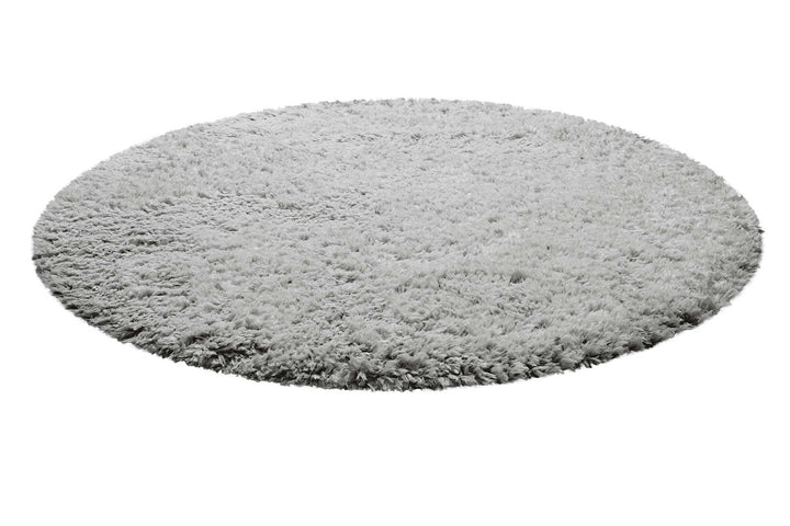 Matteo Teppich silber Hochflor rund