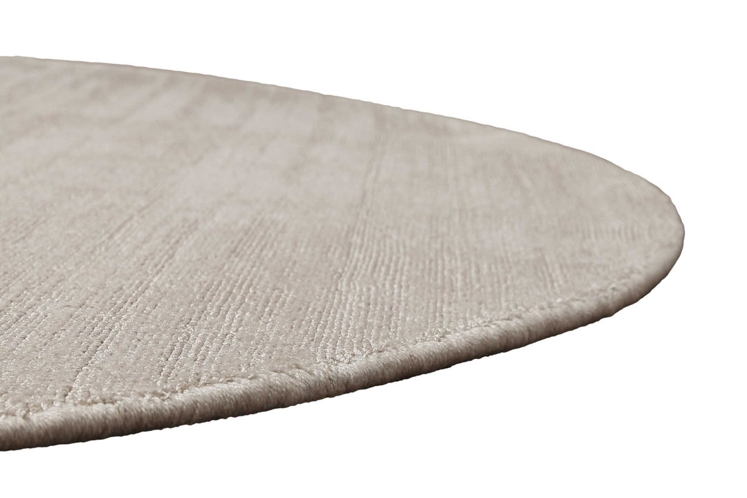 Miramonti Teppich creme beige Kurzflor rund