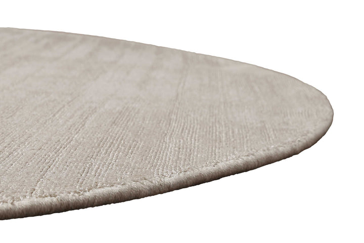 Miramonti Teppich creme beige Kurzflor rund