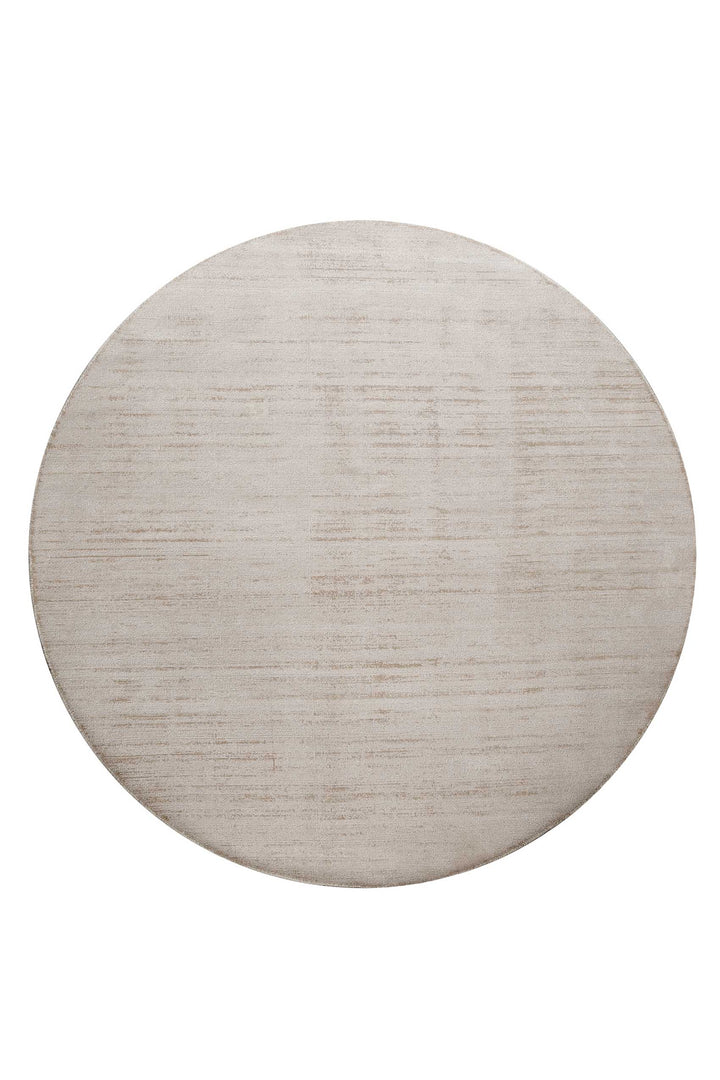 Miramonti Teppich creme beige Kurzflor rund