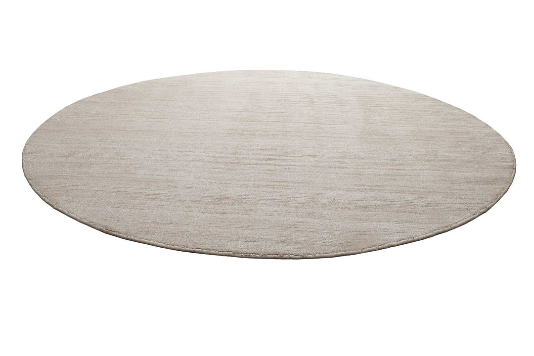 Miramonti Teppich creme beige Kurzflor rund