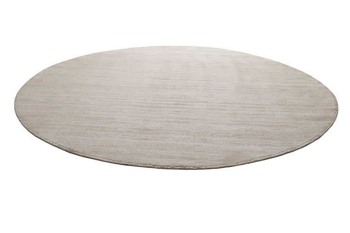 Miramonti Teppich creme beige Kurzflor rund