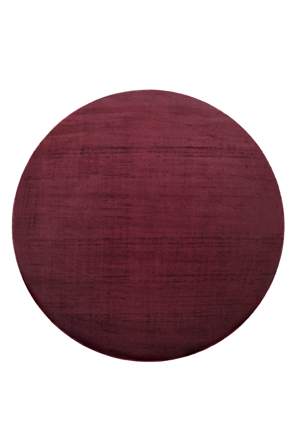 Miramonti Teppich bordeaux rot Kurzflor rund