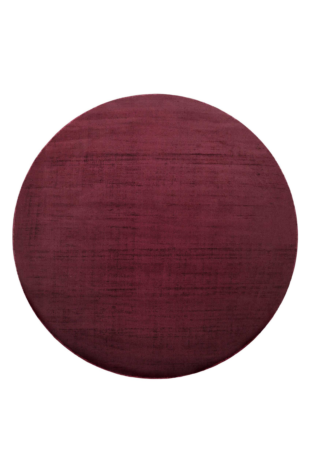 Miramonti Teppich bordeaux rot Kurzflor rund