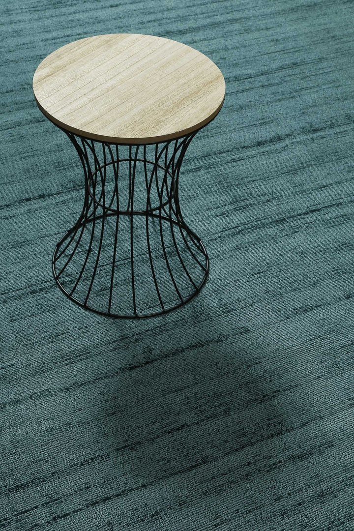 Miramonti Teppich petrol türkis Kurzflor rechteckig