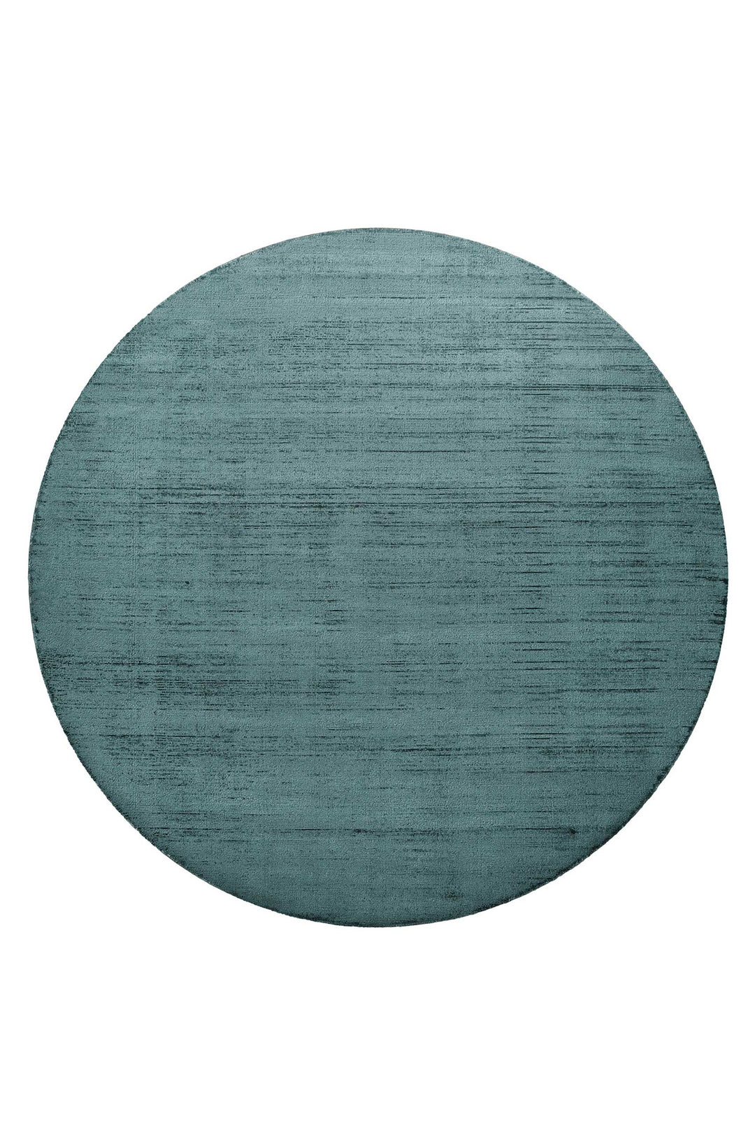 Miramonti Teppich petrol türkis Kurzflor rund