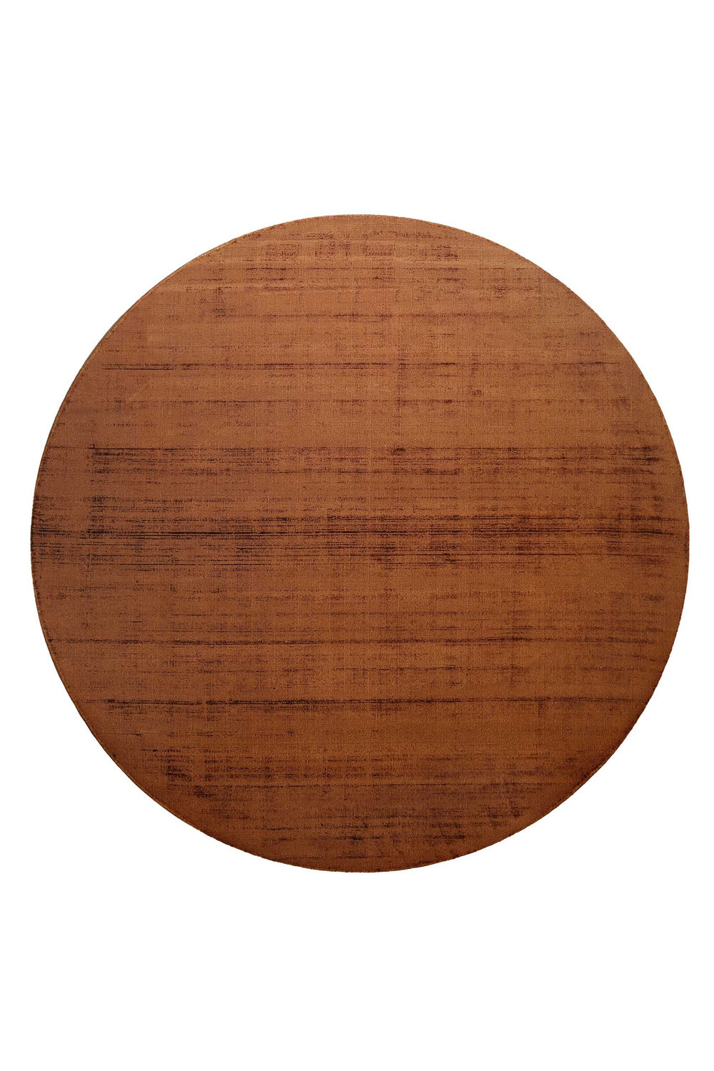 Miramonti Teppich terracotta braun Kurzflor rund