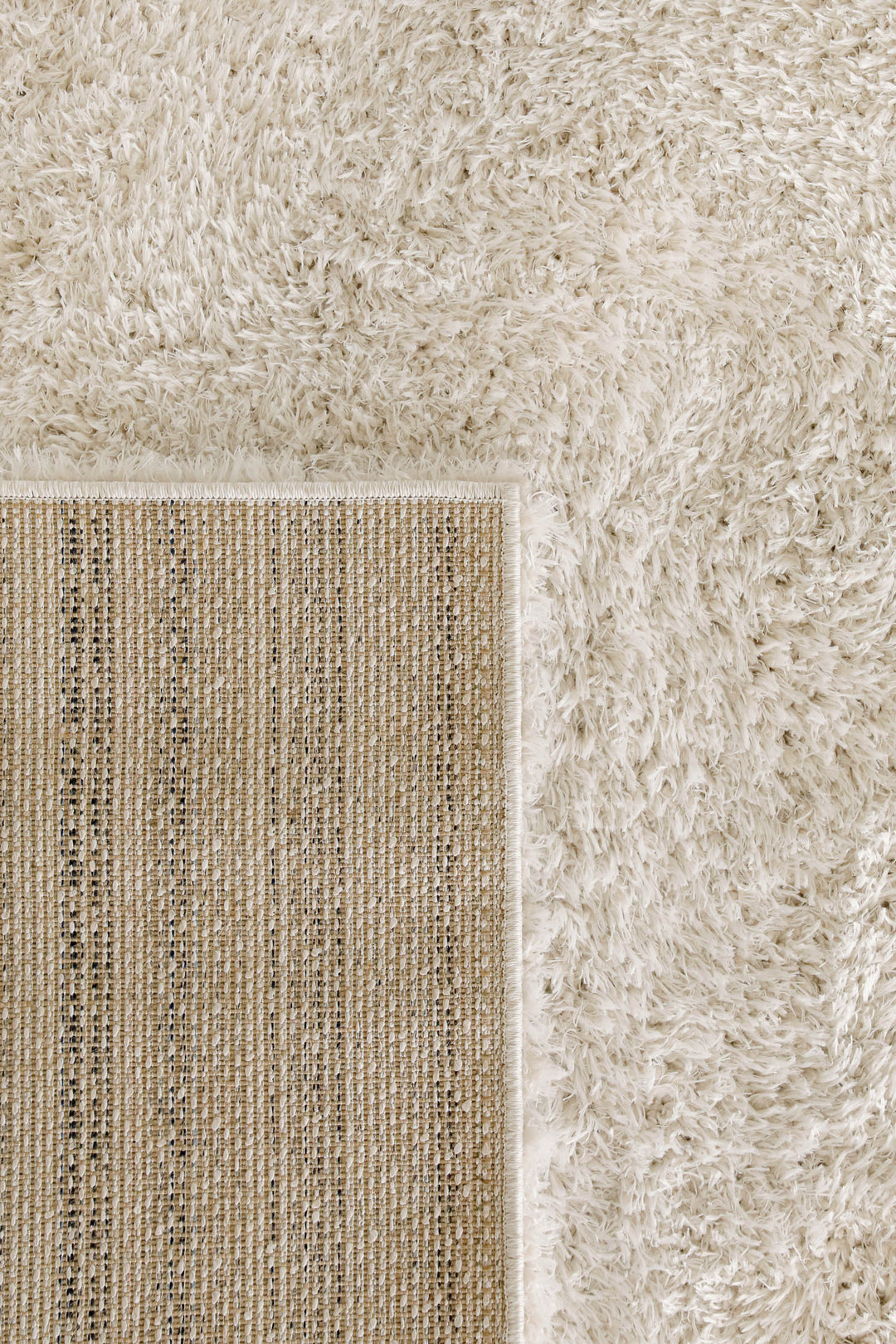 Teppich Creme Weiß Hochflor sehr kuschelig & flauschig "Parma" Homie Living