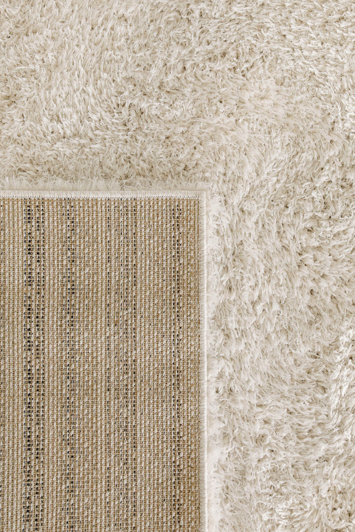 Teppich Creme Weiß Hochflor sehr kuschelig & flauschig "Parma" Homie Living