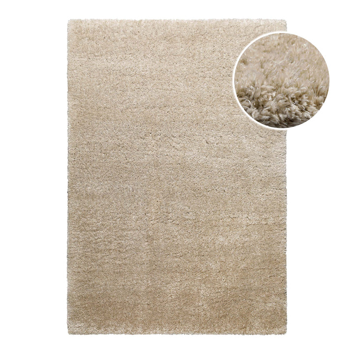 Teppich Beige Hochflor sehr kuschelig & flauschig "Parma" Homie Living