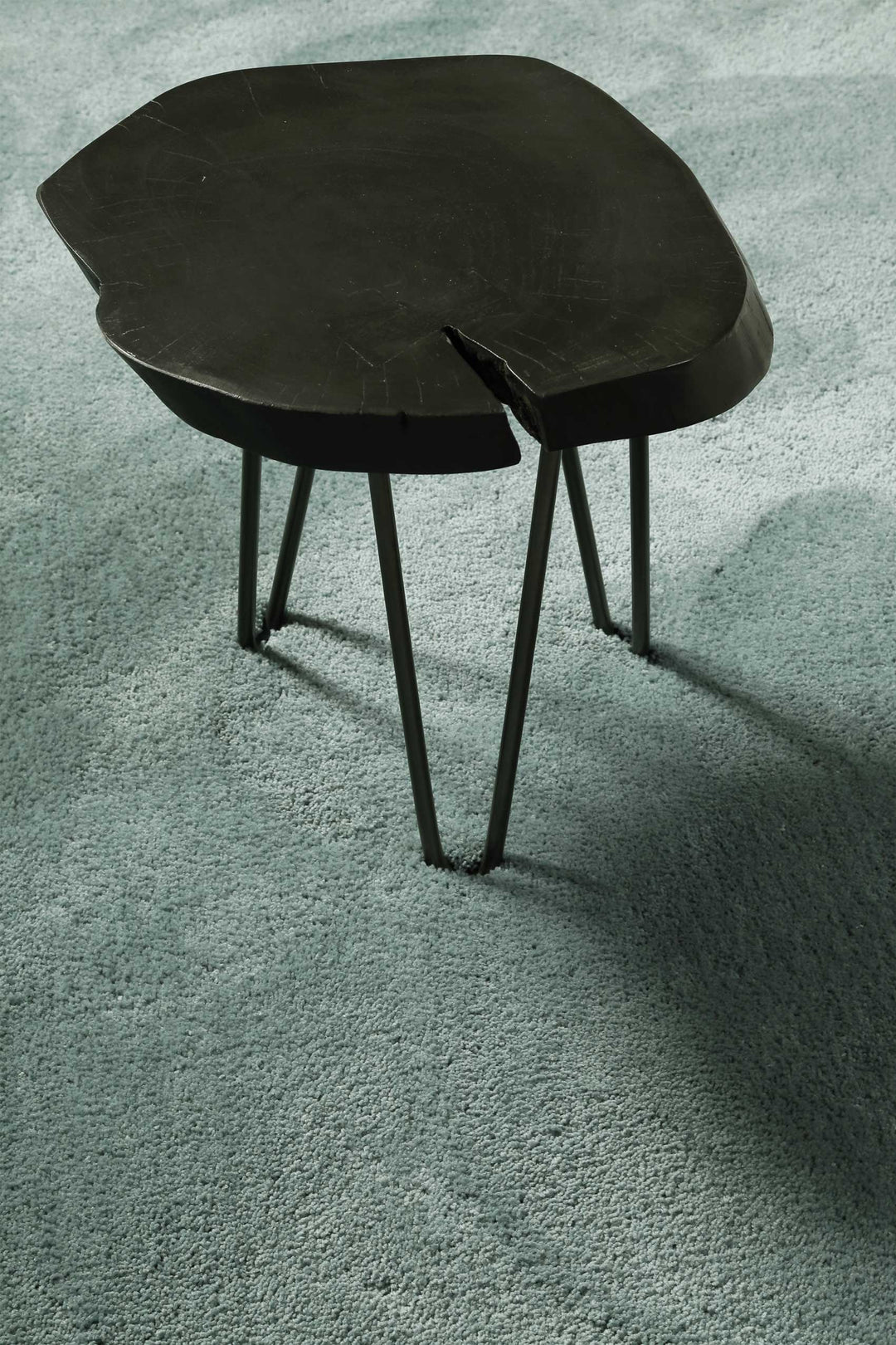 Pisa Teppich mintgrün Hochflor rund