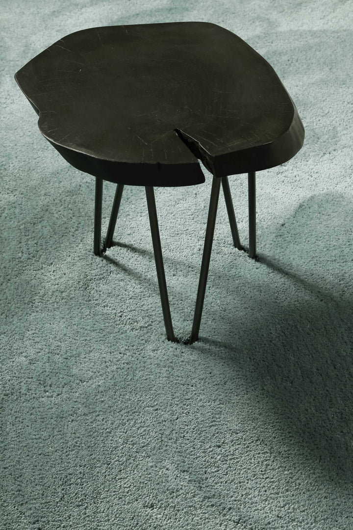 Pisa Teppich mintgrün Hochflor rund