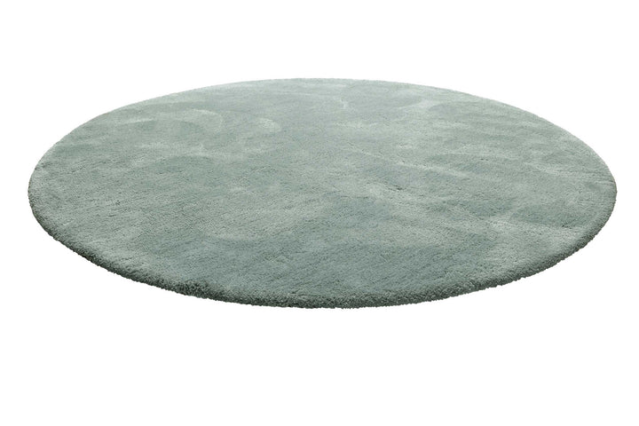 Pisa Teppich mintgrün Hochflor rund