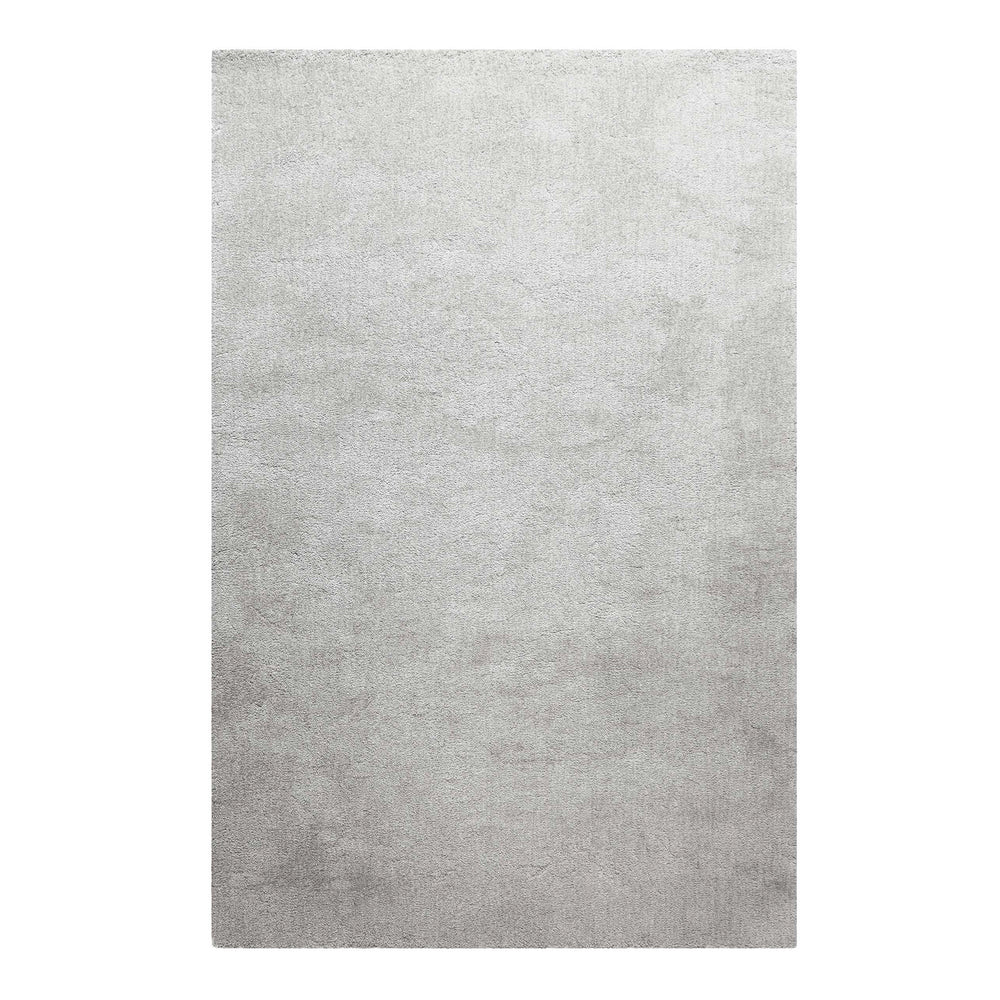 Pisa Teppich hellgrau creme meliert Hochflor rechteckig