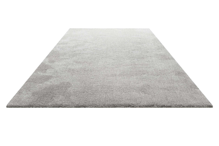 Pisa Teppich hellgrau creme meliert Hochflor rechteckig