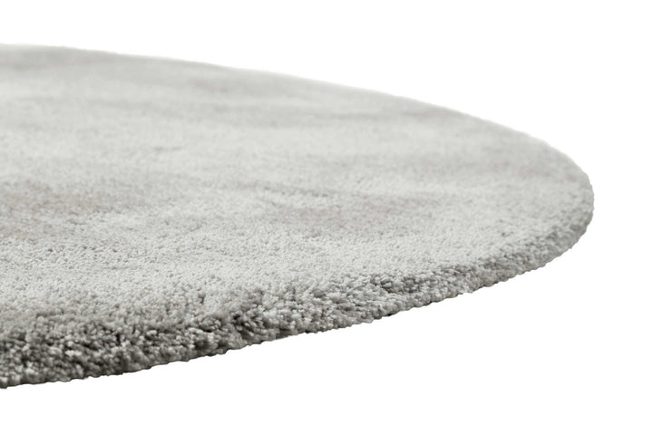 Pisa Teppich hellgrau creme meliert Hochflor rund