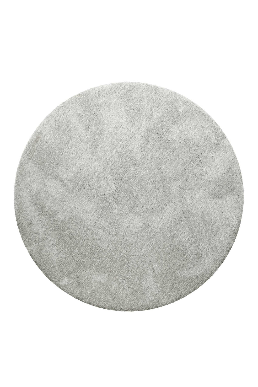 Pisa Teppich hellgrau creme meliert Hochflor rund