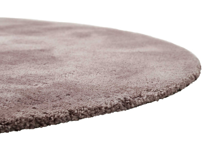 Pisa Teppich altrosa Hochflor rund