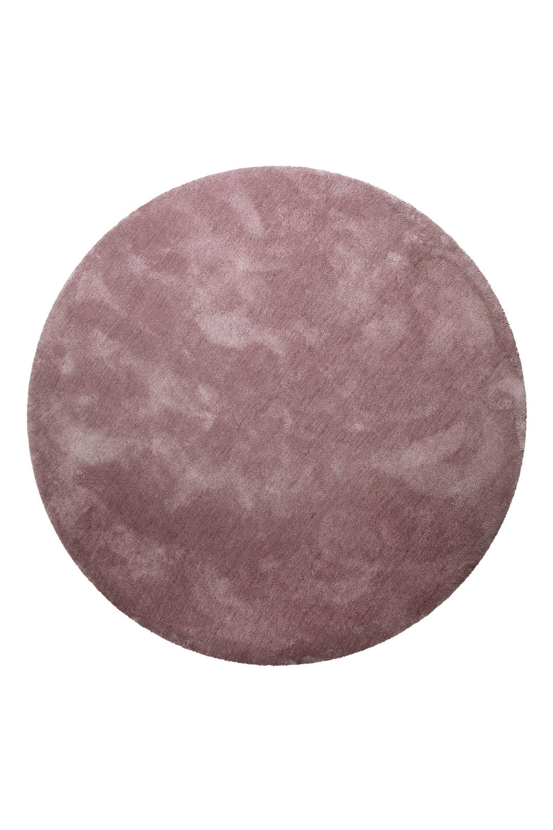 Pisa Teppich altrosa Hochflor rund