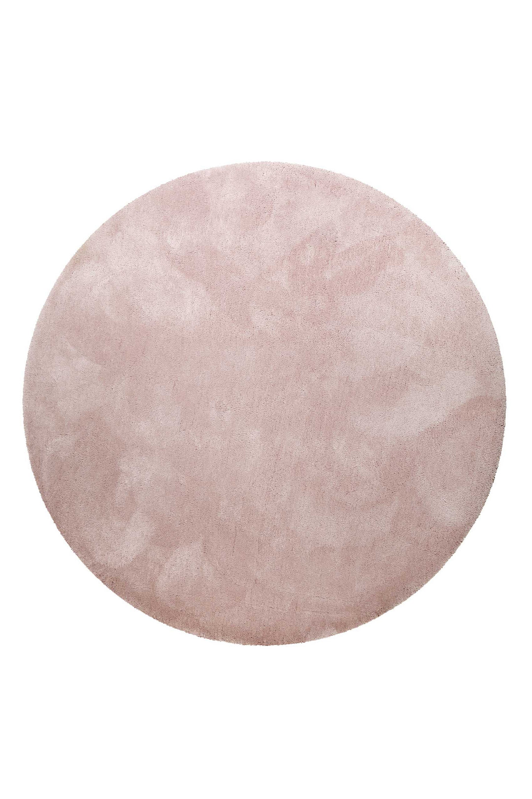 Pisa Teppich creme rosa Hochflor rund