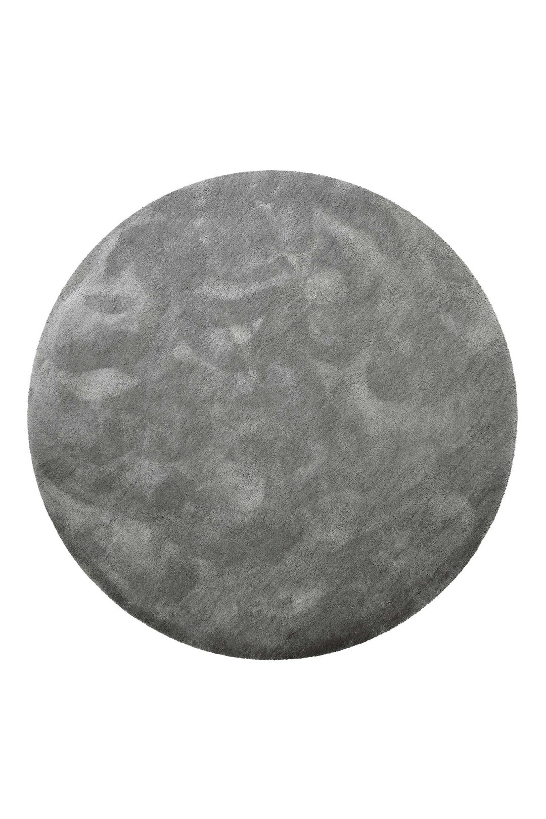 Pisa Teppich grau taupe Hochflor rund