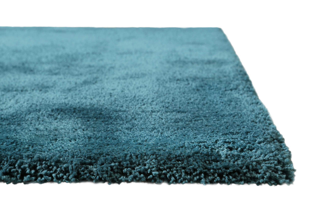 Pisa Teppich petrol türkis Hochflor rechteckig