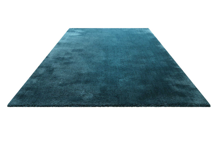 Pisa Teppich petrol türkis Hochflor rechteckig
