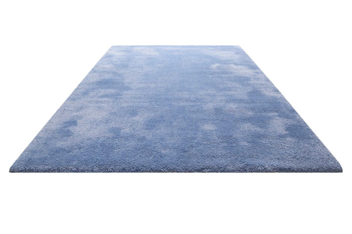 Pisa Teppich blau Hochflor rechteckig