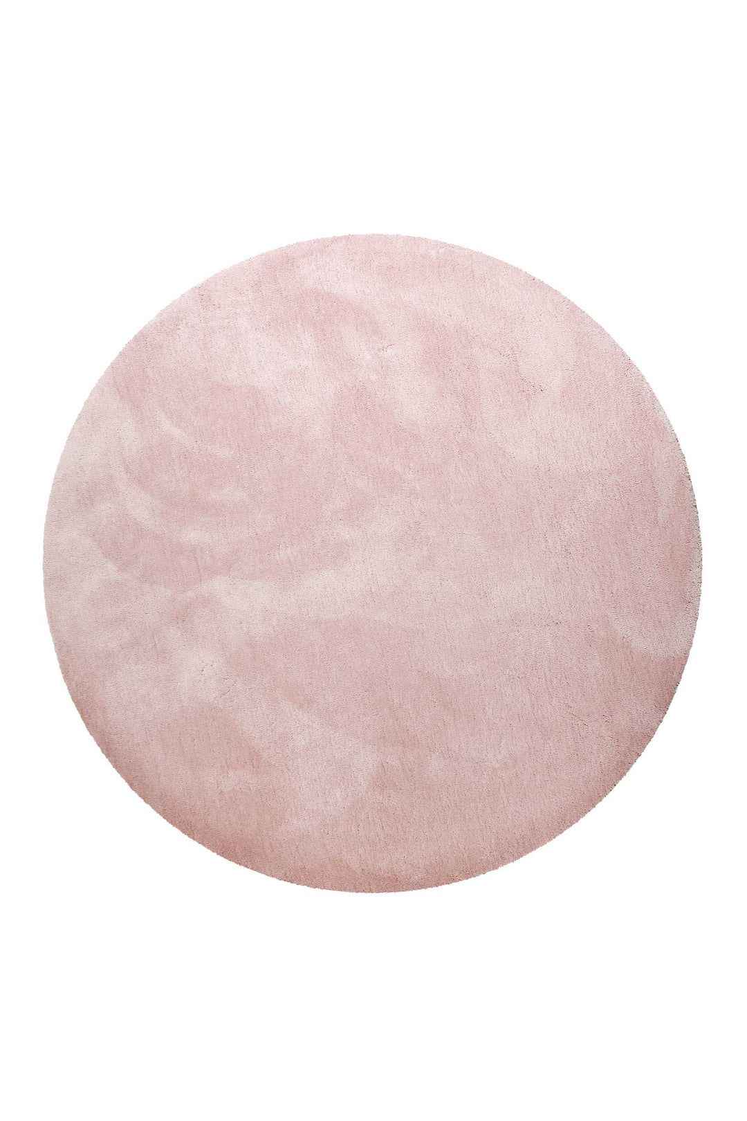 Pisa Teppich rosa Hochflor rund