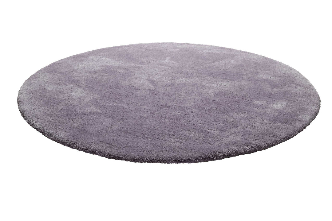 Pisa Teppich violett Hochflor rund