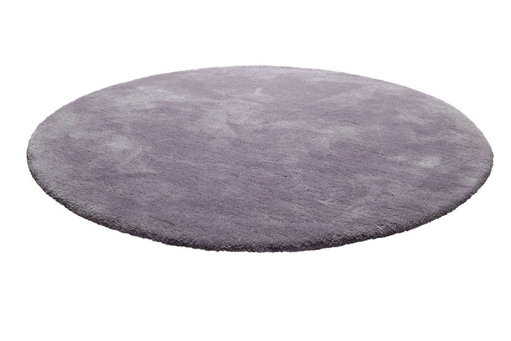 Pisa Teppich violett Hochflor rund