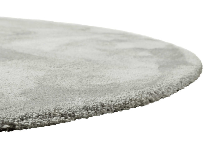 Pisa Teppich hellgrau Hochflor rund