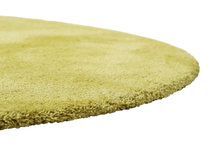 Pisa Teppich senfgelb Hochflor rund
