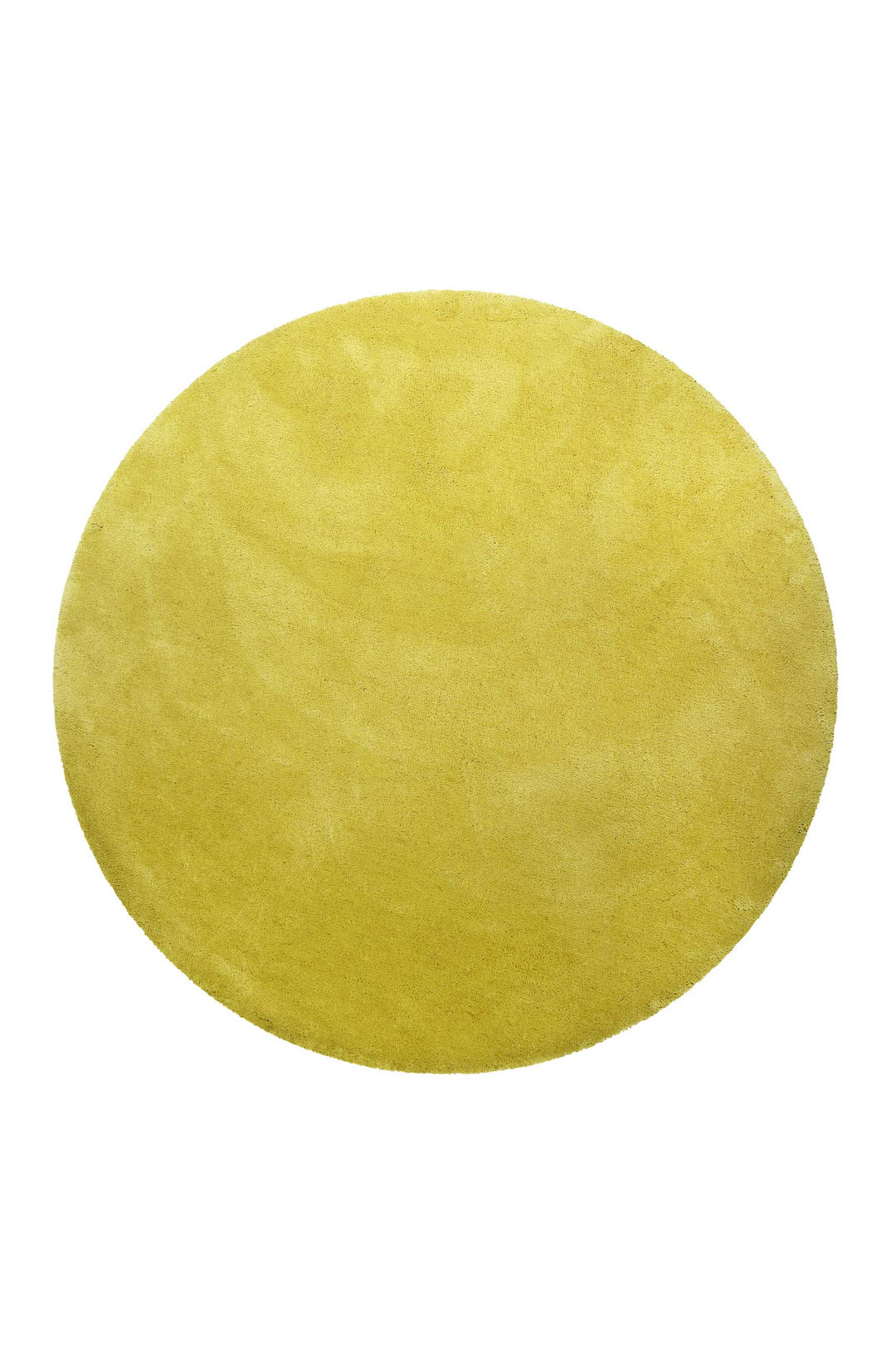 Pisa Teppich senfgelb Hochflor rund