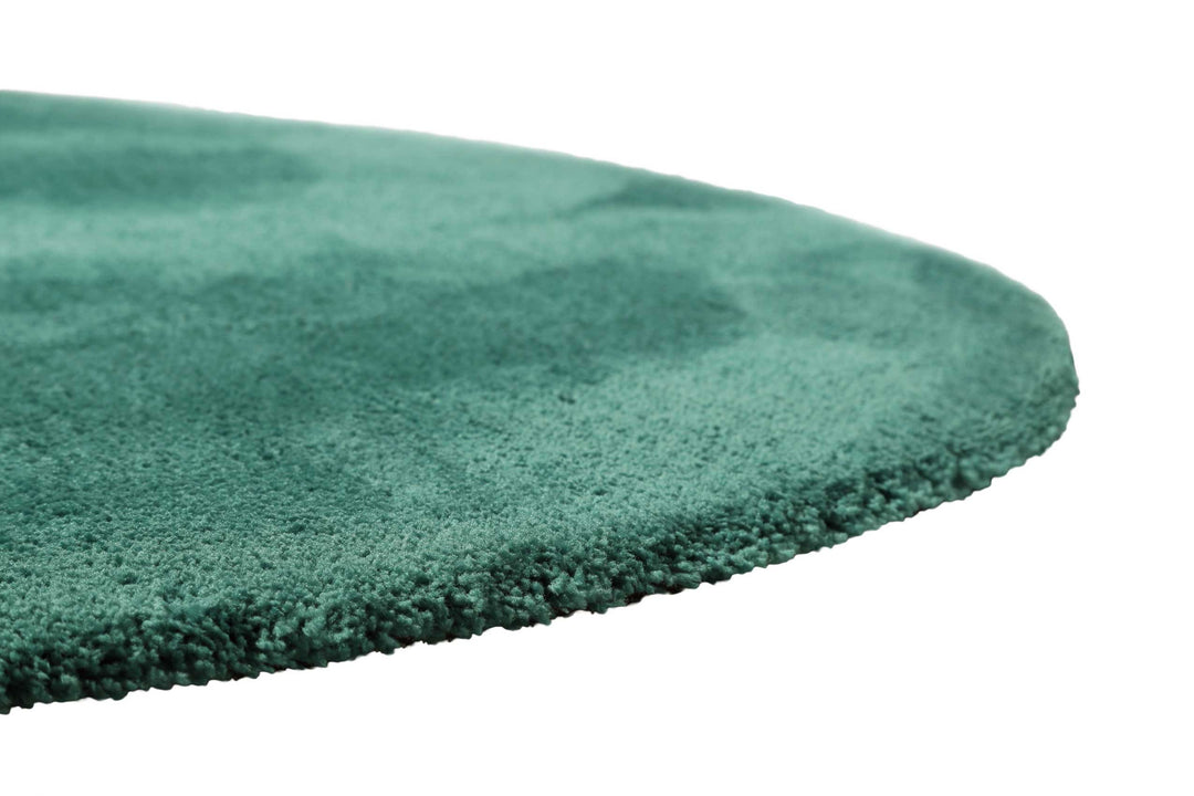Pisa Teppich smaragd grün Hochflor rund