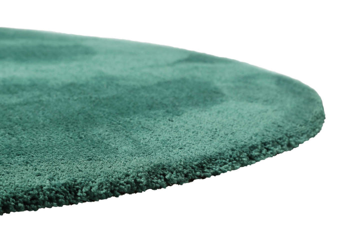 Pisa Teppich smaragd grün Hochflor rund