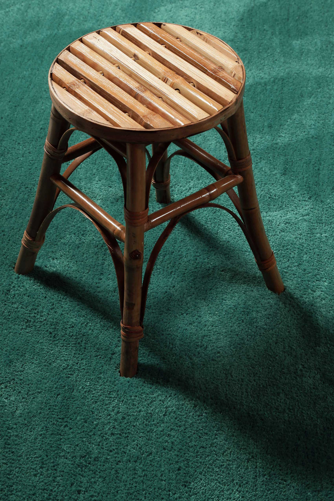 Pisa Teppich smaragd grün Hochflor rund