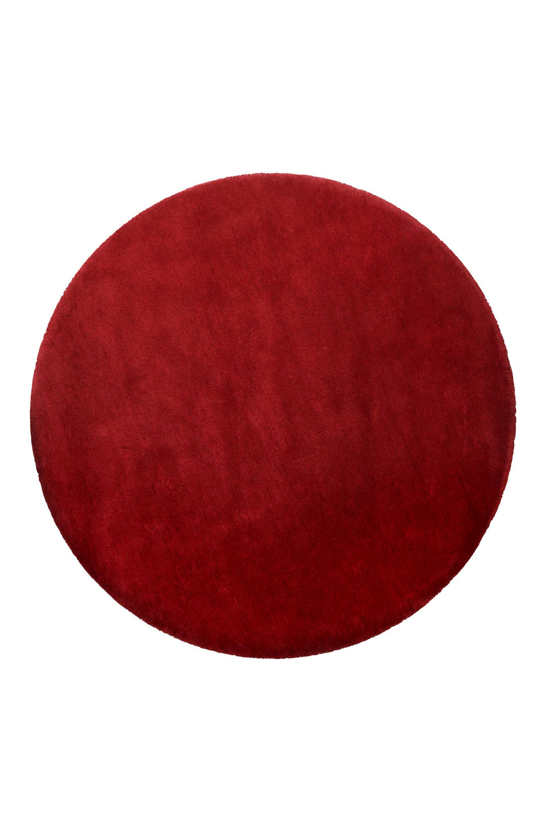 Pisa Teppich rot Hochflor rund