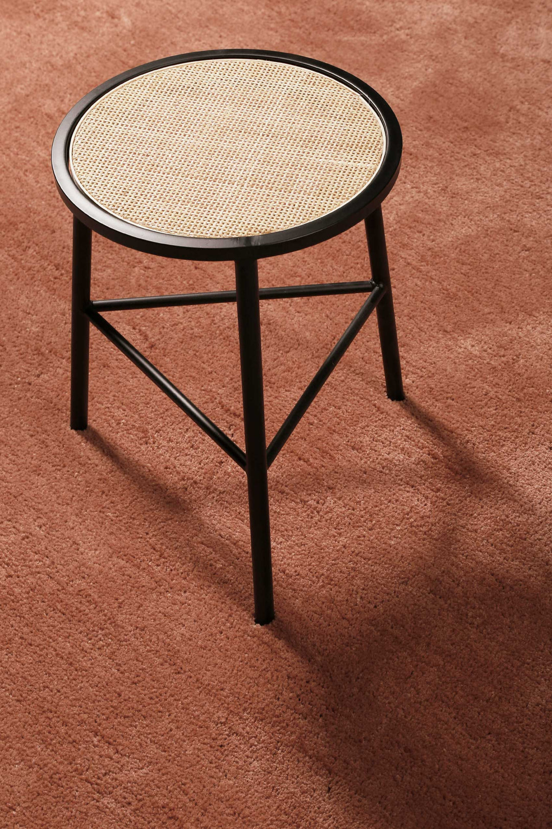 Pisa Teppich cognac Hochflor rund