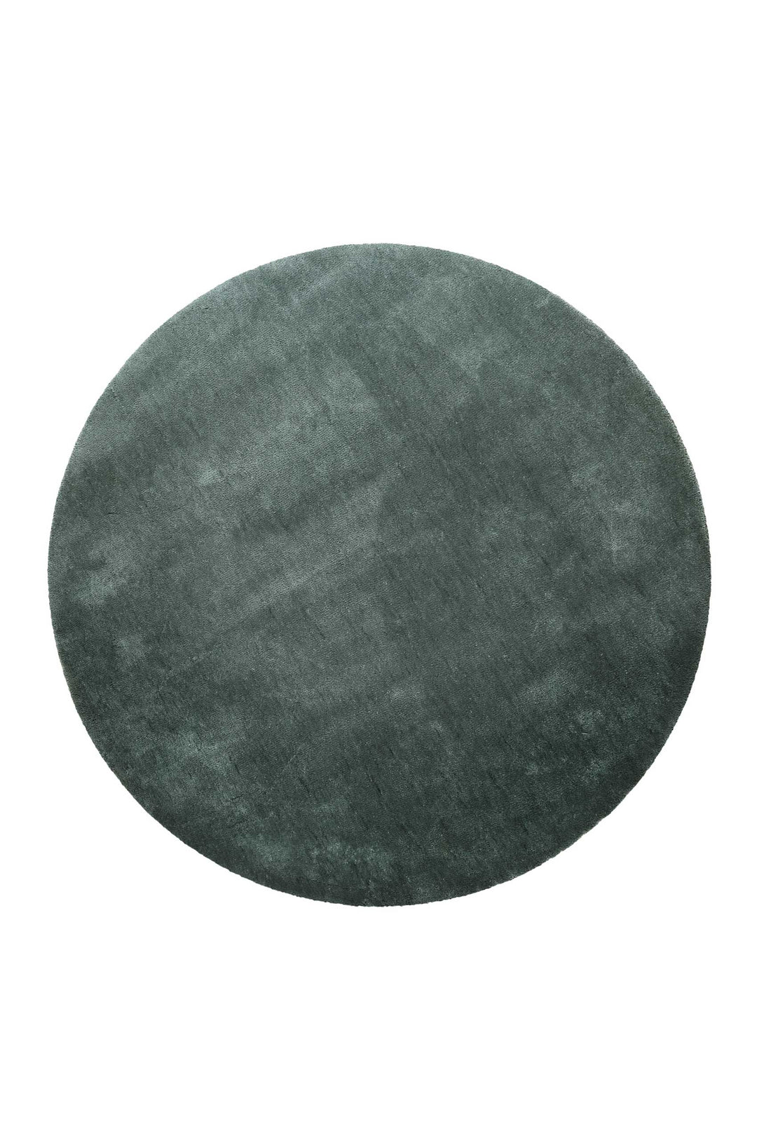 Pisa Teppich grau grün Hochflor rund