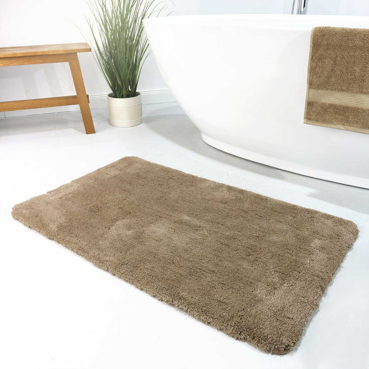 Porto Azzurro Badteppich taupe Hochflor rechteckig