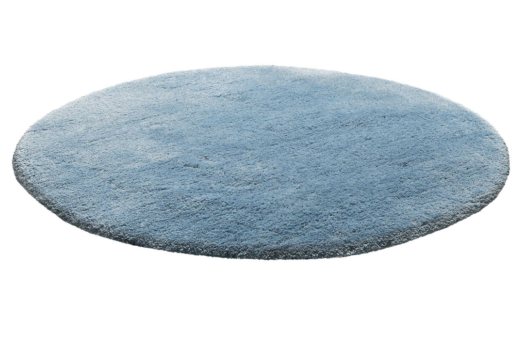 Porto Azzurro Badteppich blau Hochflor rund