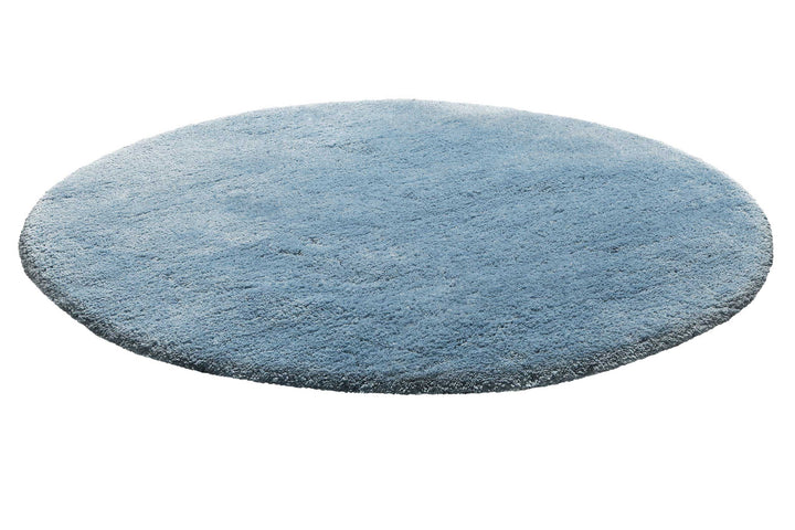 Porto Azzurro Badteppich blau Hochflor rund