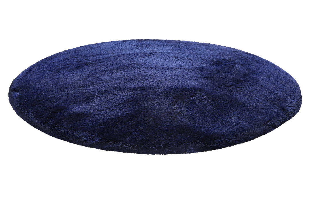 Porto Azzurro Badteppich dunkelblau Hochflor rund