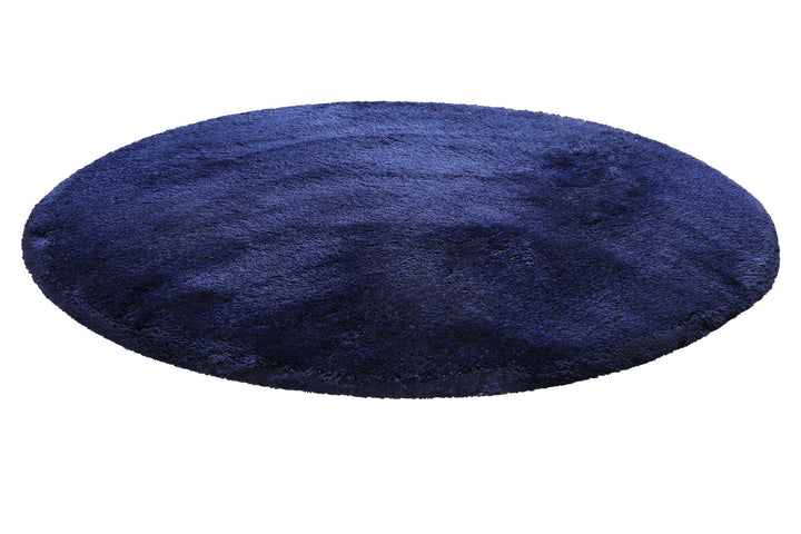 Porto Azzurro Badteppich dunkelblau Hochflor rund